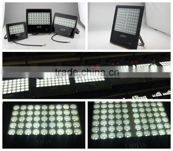 Factory wholesale new design Kroea chip 90-100lm/w ip65 outdoor 100w led flood light