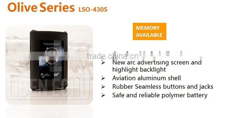 Latest high-end gift design 6600mAh cell wireless phone charger device with arc advertising screen