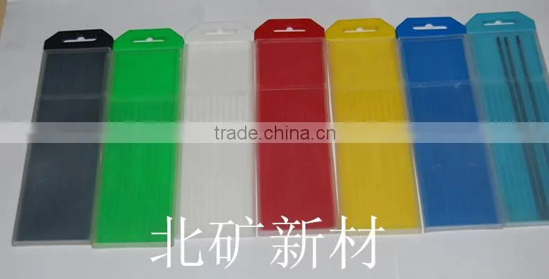 Beijing Brand high quality 1/16" Cerium tungsten tig welding electrodes with Grey Tip &10piece/pack