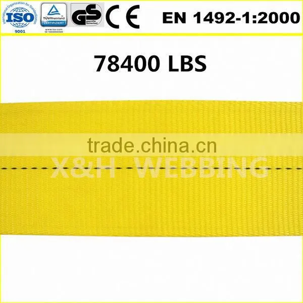8T eye to eye flat polyester web sling