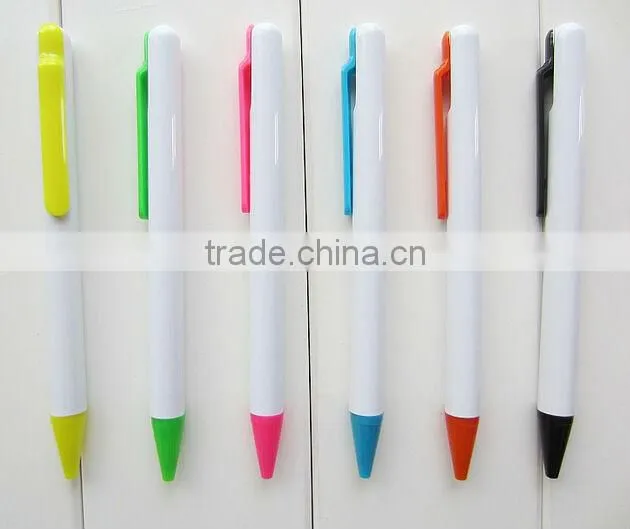 2014 Popular design best ball pen brands promotional plastic ball pen
