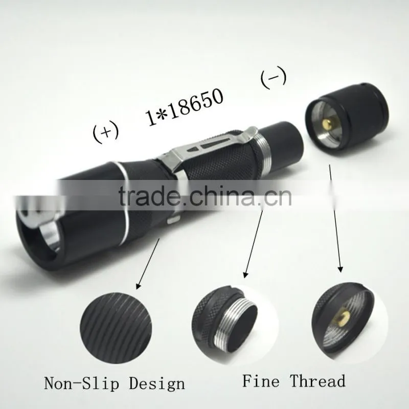 (130003) Aluminum Red Laser LED Torch/Rechargeable Fast Track Flashlight