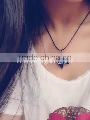 wholesale polished natural crystal quartz stone merkaba star pendant