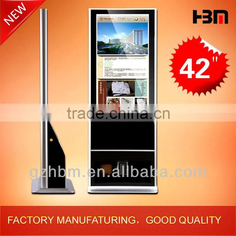 shoe-cleaning machine floor stand lcd touch screen advertising display