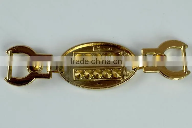 2015 fashion rhinestone buckle, crystal rhinestone ribbon buckle for bikini Decoration