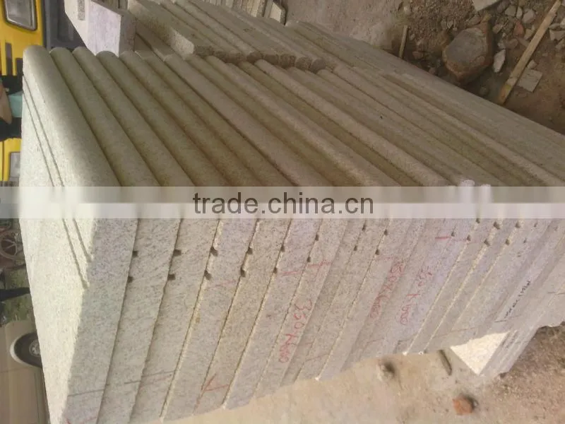 High quality yellow granite split curbstone on sale