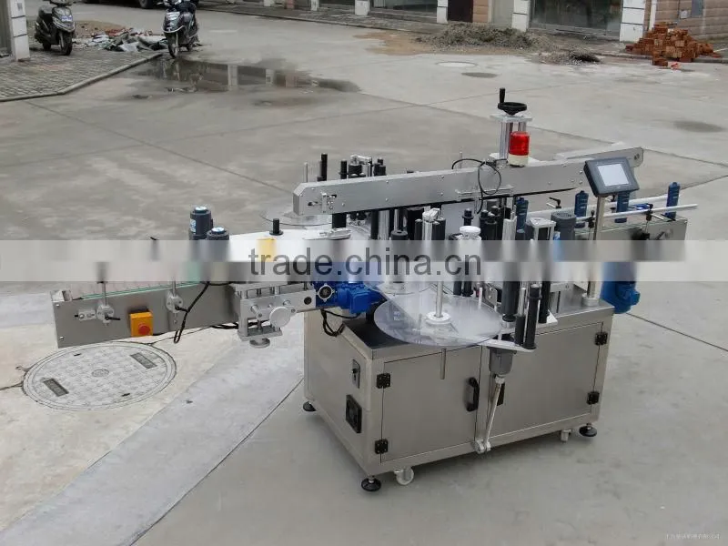 automatic vertical double side sticker labeling machine