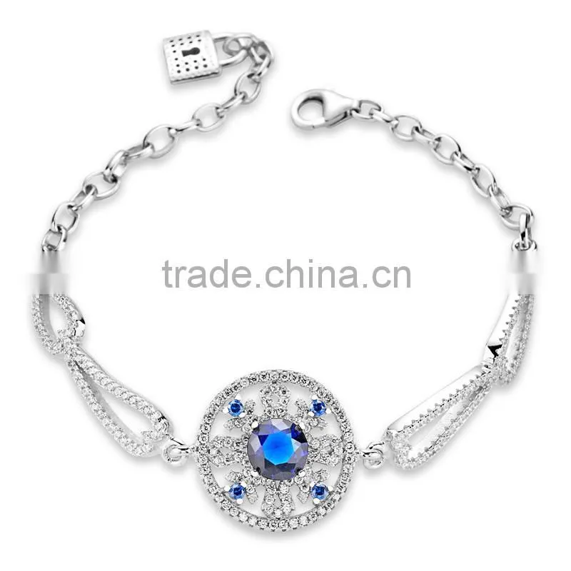 CYW nobility Victoria 925 sterling Silver bracelet jewelry hot new products for 2015 wholesale smart bracelet