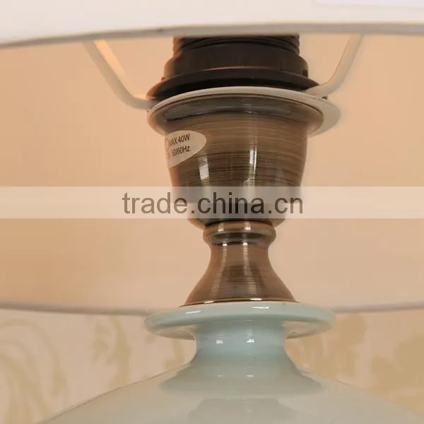 aqua decorative porcelain lamp for room