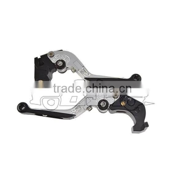 BJ-LS-001 CNC silver adjustable folding racing scooter 150fm brake clutch lever