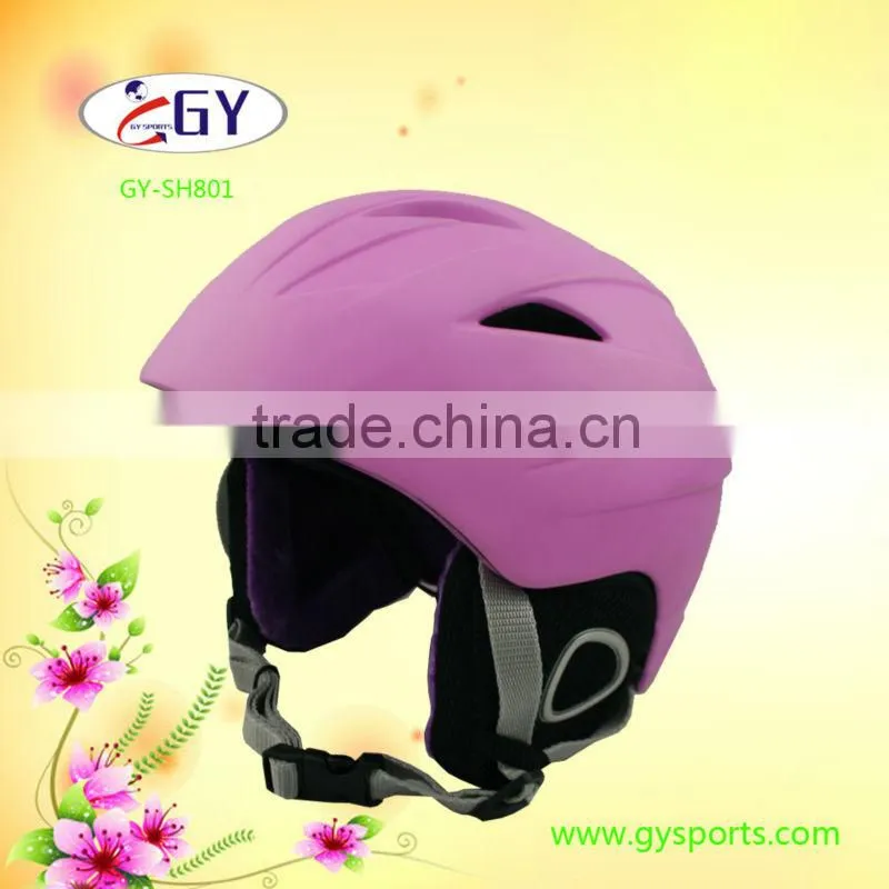 gloss/matte skiing helmet snowboard helmet with colorful shell