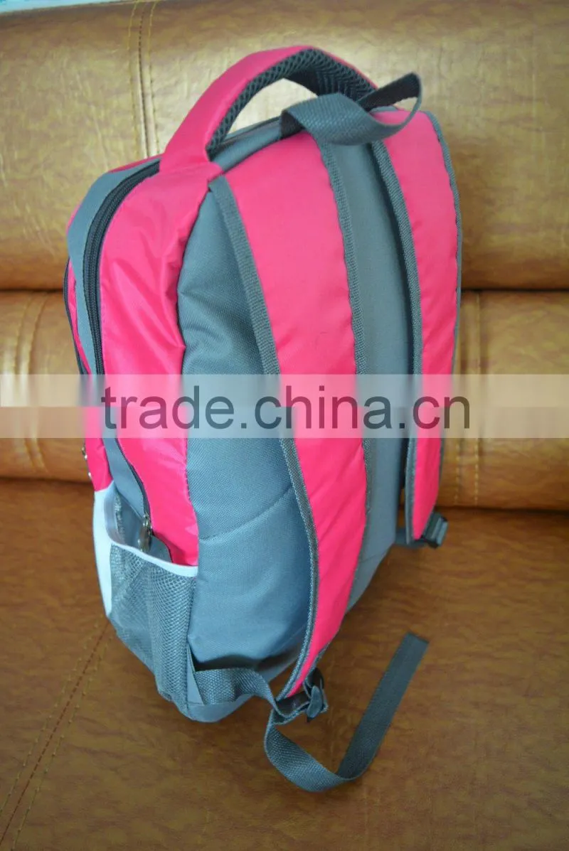 2015 promotional cheap price school backpack, outdoor sport camping climing travel backpack