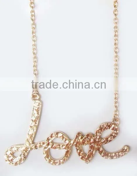 Hot Selling "Happy" Fashion Jewelry Necklace