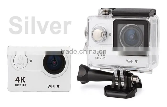 WIFI Waterproof Action Sport Camera 4K 15fps Remote Control Bracelet 2.0'' LCD 170 degree angle 1050mAh 12MP