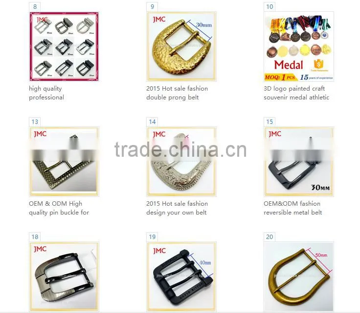 Fashion Style and Iron Material Custom Metal Belt Buckle For Belts