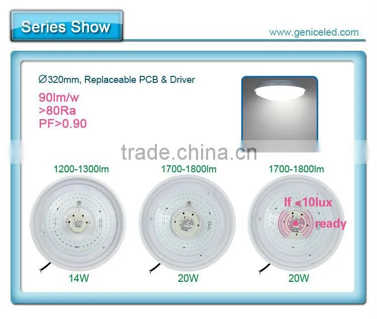 14w led ceiling light home usage normal series and sensor series