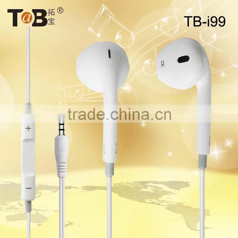 Factory direct sale earphone cable with mic, earphone headphone with mic, cheap earphone with mic