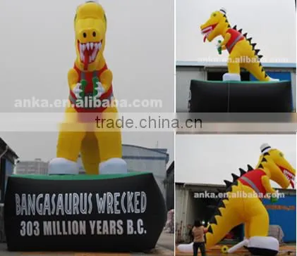 Giant 3D cartoon item inflatable t-rex dinosaur realistic model