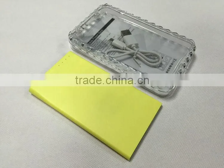 Alibaba 2015 best sale portable slim li polymer power bank W280 high quality Ultra external battery charger