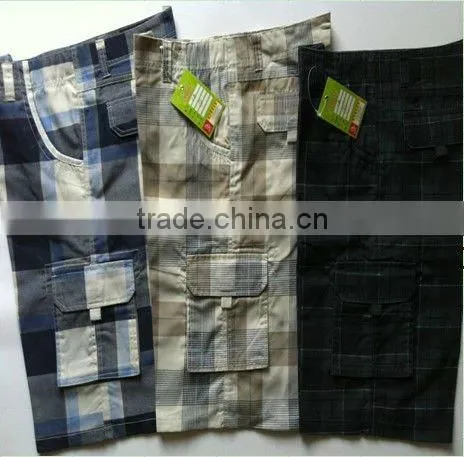 Mens ready made cargo shorts with 6 big pockets
