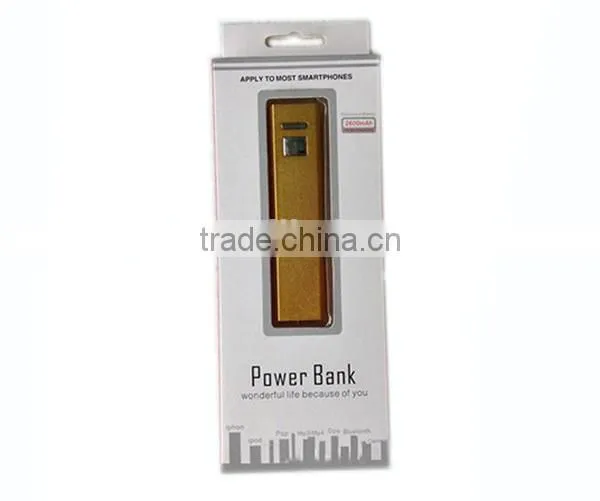 External Portable 2600mAh Mobile Power Bank for Promotional Gift