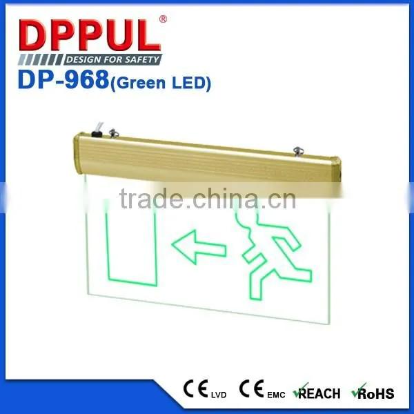 3 Hours Emergency time Ceiling Mounted Carved Version Exit Sign