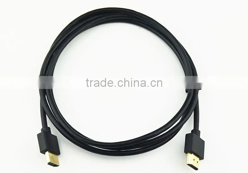 Round shape male to male slim hdmi cable from factory