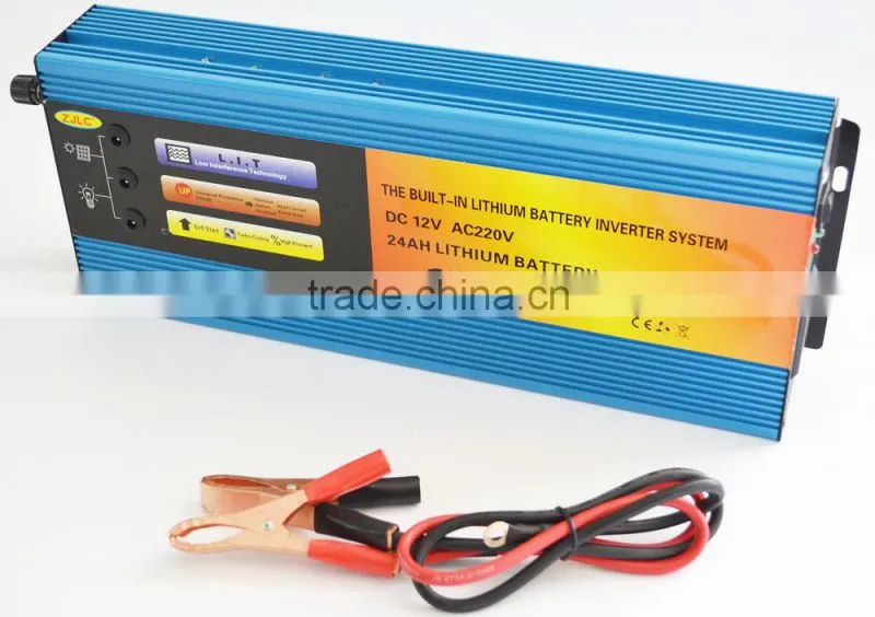 1500w solar power inverter with 24AH lithium battery