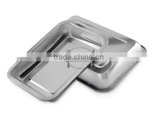 Nobo 4.8cm High Rectangle Stainless Steel Cheap Bluk Dinner Plates