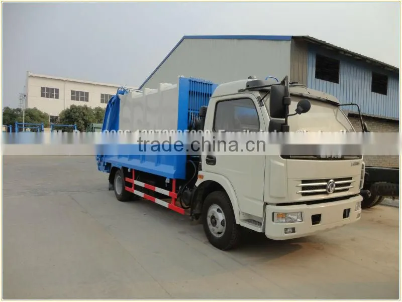 Dongfeng 4 ton municipal vehicle, waste compactor trucks, garbage compactor truck