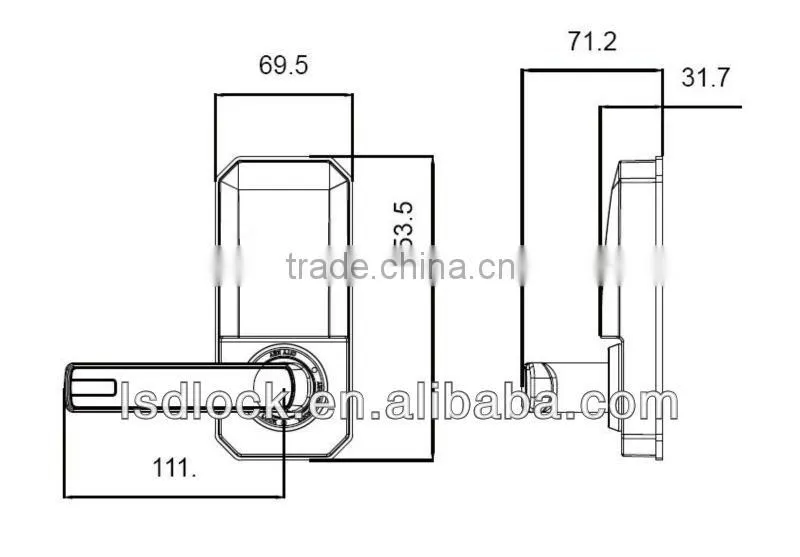 LSD8268 Keypad Digital Fingerprint Lock