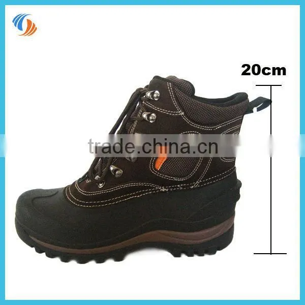 2014 mens Genuine leather warm snow shoes
