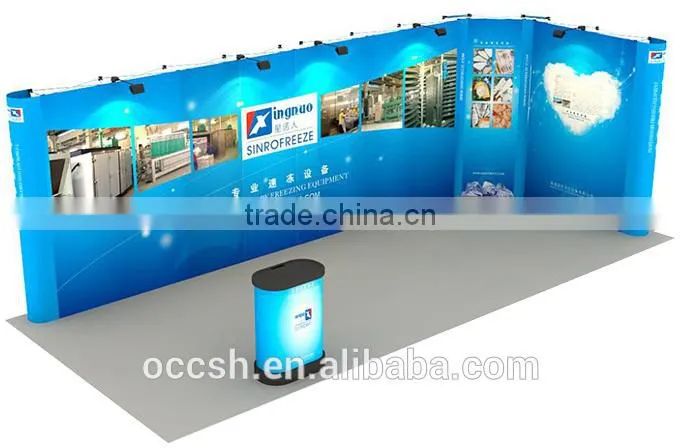 Customized Straight Trade Show Backdrop Pop Up Display Banner Stand, Advertising Stands