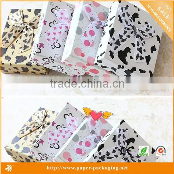 grey cardboard colorful fashion paper jewelry box