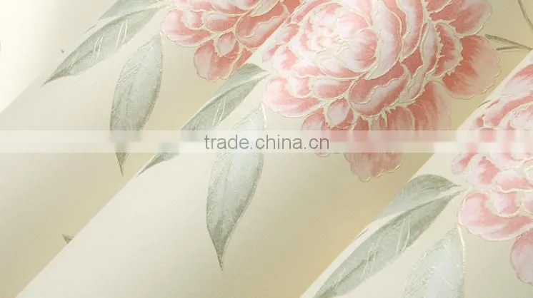 cheap American decoration flower wallpaper for wall