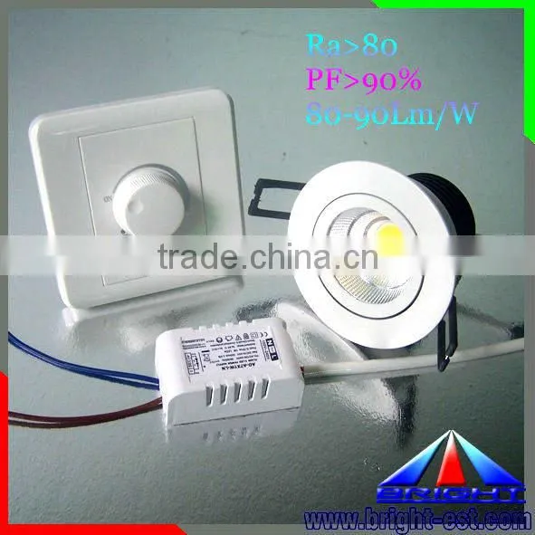White COB Dimmable 5W LED Ceiling light,white LED ceiling light, LED down light