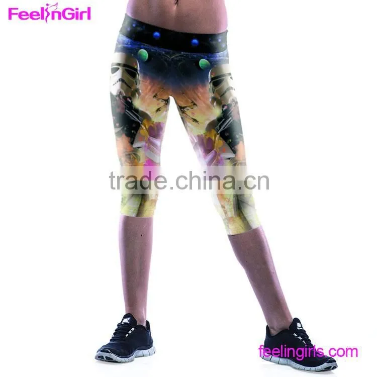 Polyester Microfiber Sports Wear Fabric Push Up Fitness Leggings