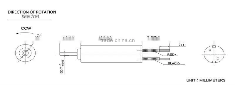 3.4v CL-0412 coreless generator for industrial equipment