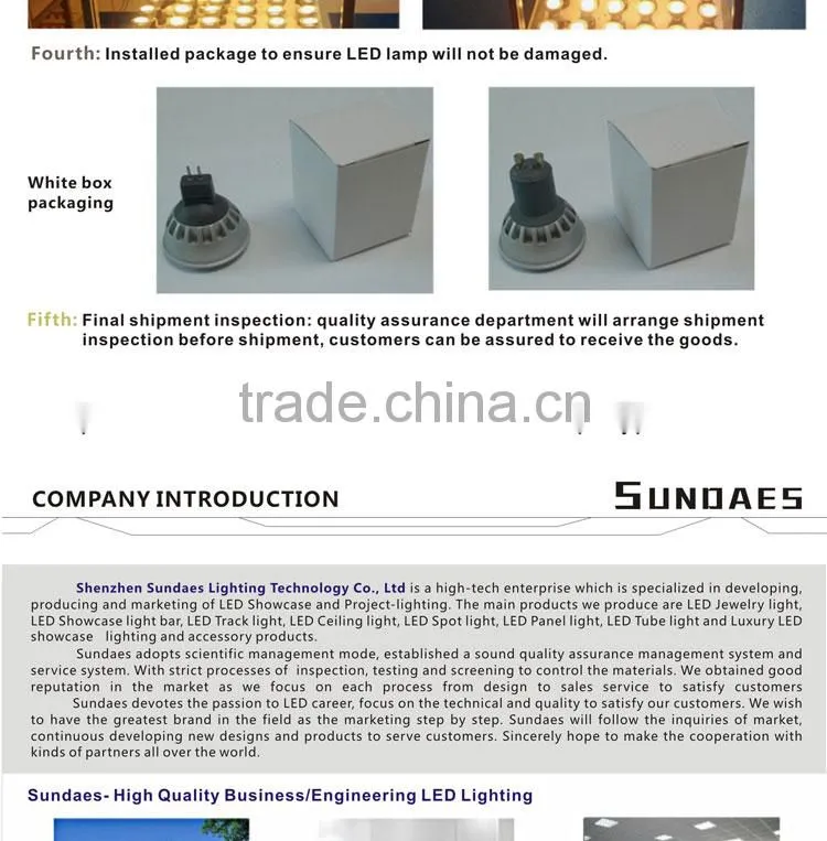 LED spotlight GU10 series 3W warm white cool white gu10 led spotlight spot bulb AC85-265V