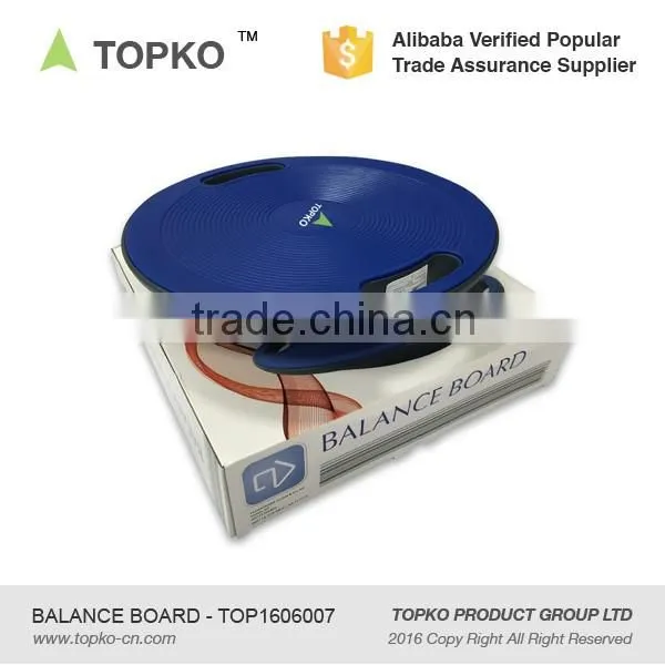 TOPKO wholesale hot exercise yoga wobble durable polypropylene board fitness exercise balance board