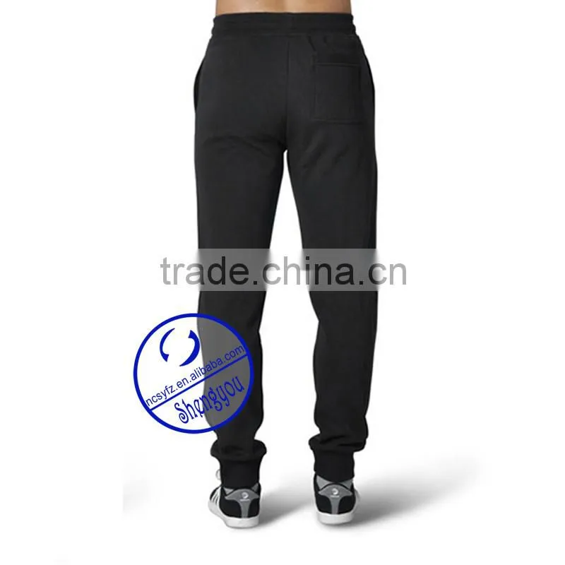 Wholesale 100% cotton custom jogger sweatpants for men