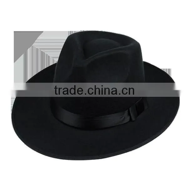 Vintage Wool Felt Fedora Hat