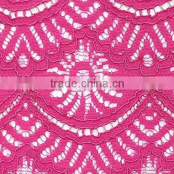 Wholesale High Quality Nylon/Cotton Strand Lace Fabric T8025