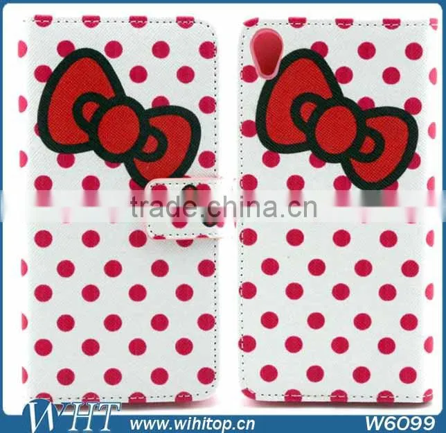 Butterfly Leather Case for Sony Xperia Z3, Leather+ TPU Cover for Sony Xperia Z3