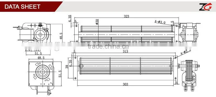 AC ventilation fan/blower fan 220V