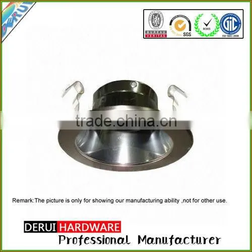 custom led cover downlight spare part metal part china aluminium accessories light cover