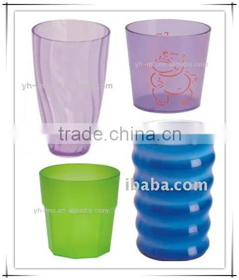 100ml/150ml/200ml/250ml/300ml Colorful Transparent Hard Plastic ps water cup