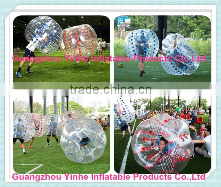 2016 hot sale inflatable human bubble soccer battle balls