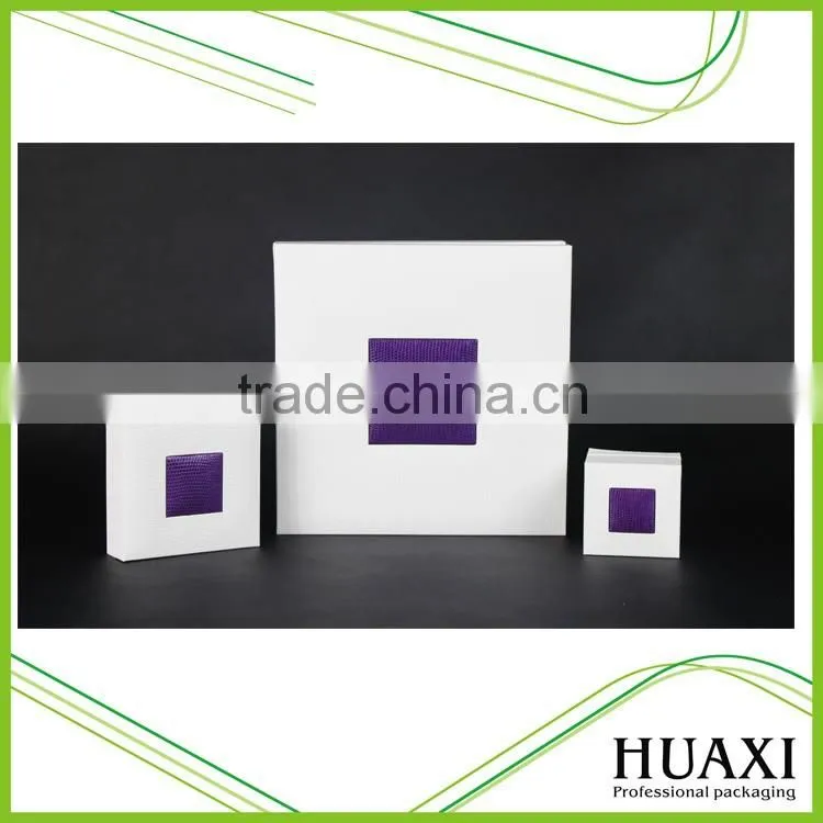 Luxury custom logo printed gift velvet plastic jewelry box
