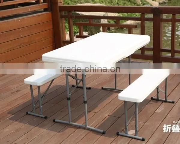 Plastic folding bench for 2 perrson used